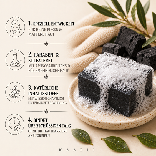No. 05 — Carbo | Bamboo charcoal soap for clear pores & mattified skin