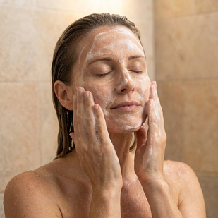 Lather & massage in
